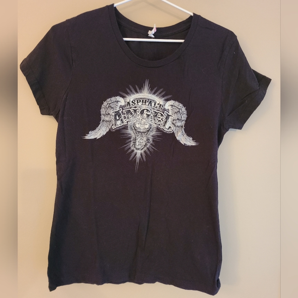 Women's medium biker Tee GUC.